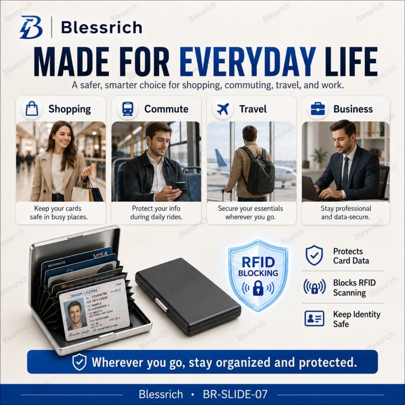 🔥SISTE DAGS SALG 49 % RABATT - 💳RFID-blokkerende metallkortholder