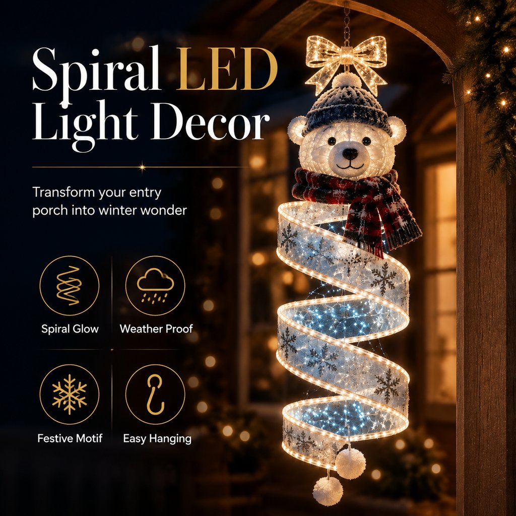 🎄Julemagisk spiralformet LED-lyskjede-kolleksjon