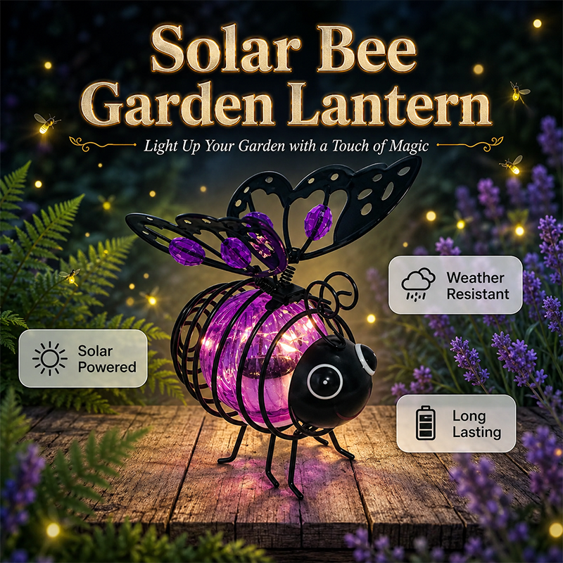 🌙🍃🪴 50 % rabatt i en begrenset periode! Hengende solcellelampe formet som en bie – varmt ravgult lys, flimmerfritt, perfekt til hagefester, camping eller barnerom – spre glede både dag og natt. 🌞🌜
