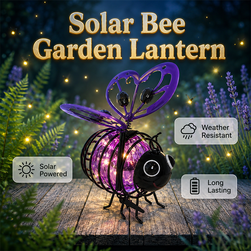 🌙🍃🪴 50 % rabatt i en begrenset periode! Hengende solcellelampe formet som en bie – varmt ravgult lys, flimmerfritt, perfekt til hagefester, camping eller barnerom – spre glede både dag og natt. 🌞🌜
