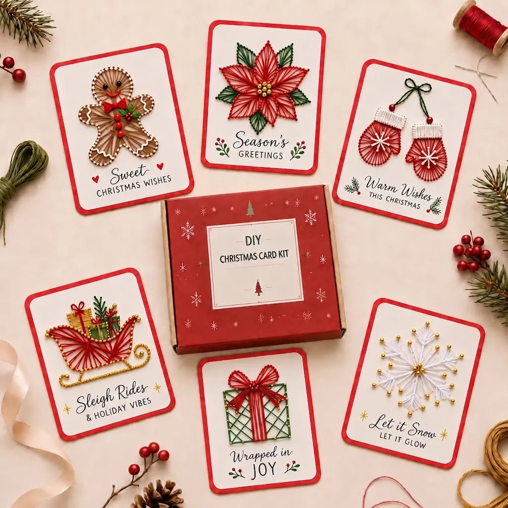 🎄 «Merry & Bright»-julesett for selvlaging (6 stk.)