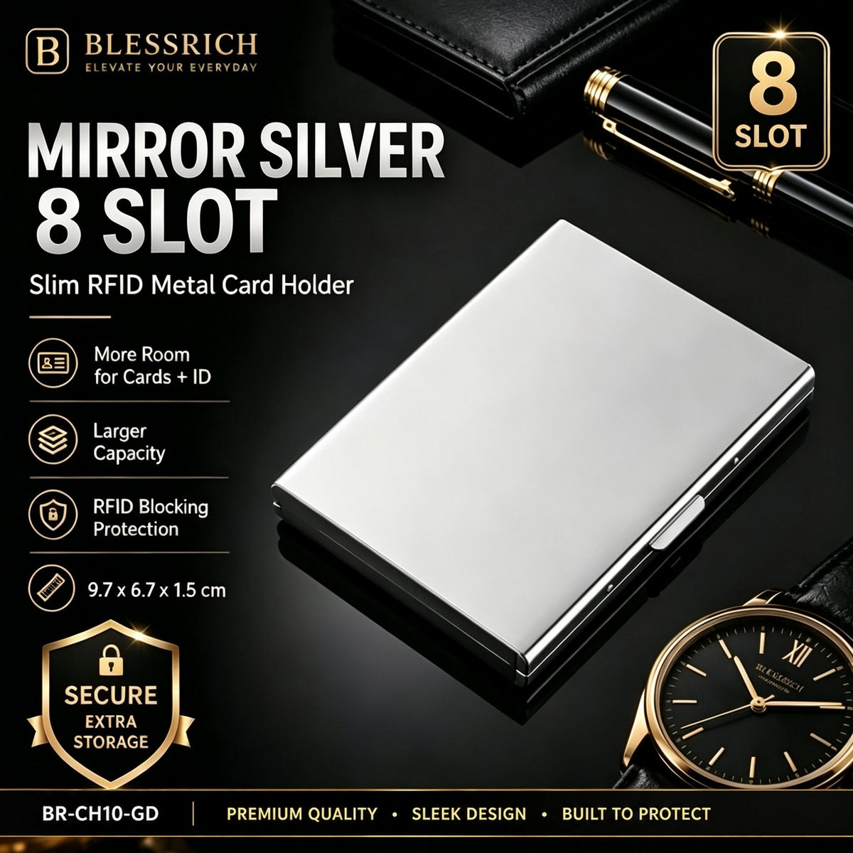🔥SISTE DAGS SALG 49 % RABATT - 💳RFID-blokkerende metallkortholder