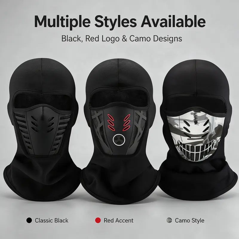 Unisex fleece helmaske i balaklava - vindtett, anti-dugg, myk sports- og friluftslue🧣
