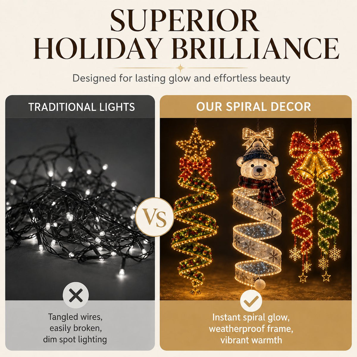 🎄Julemagisk spiralformet LED-lyskjede-kolleksjon