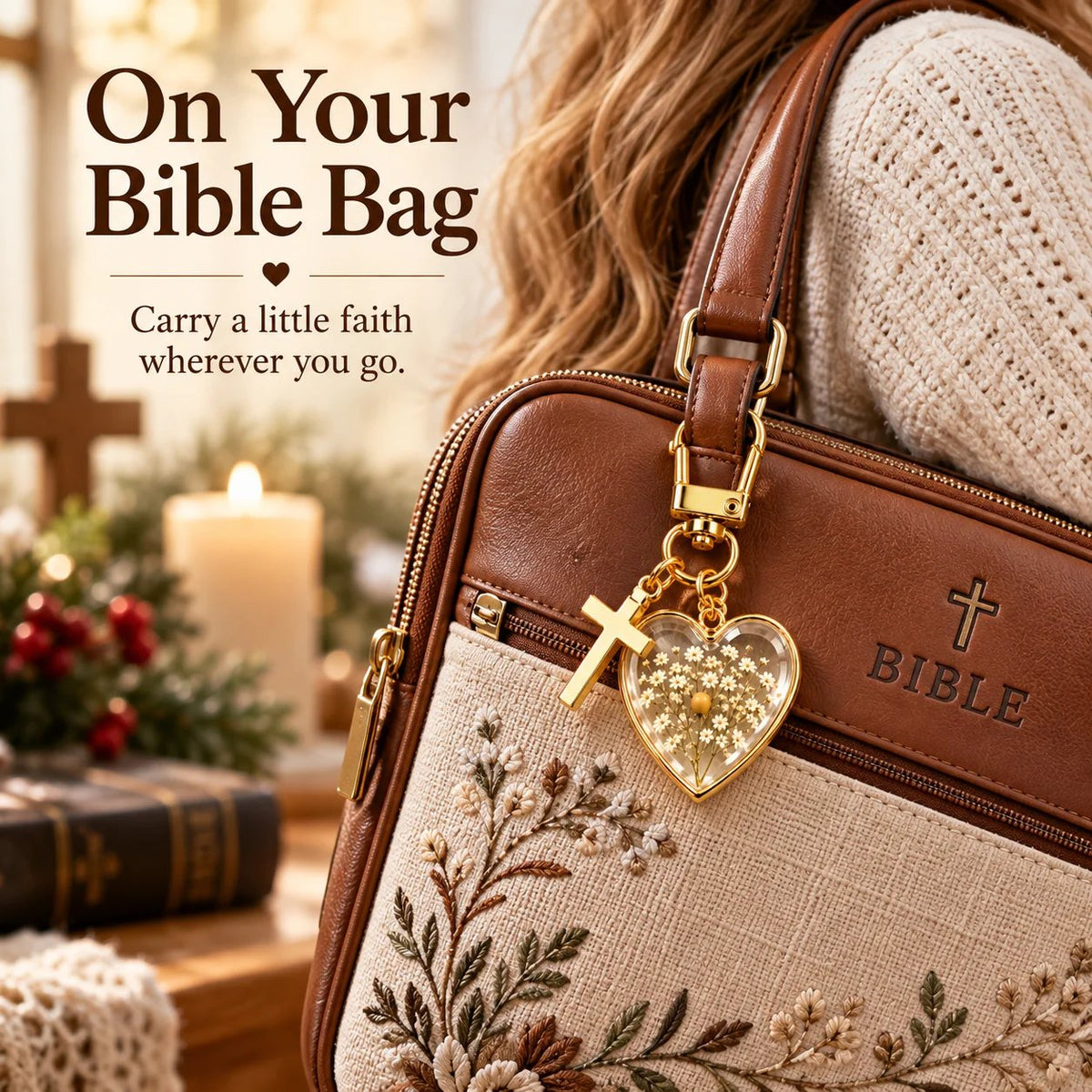 ⏳ Siste dag med 50 % rabatt –✝️ Nøkkelring «Mustard Seed Faith» — Fortsett å tro