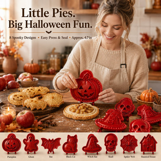 🎃 8-delers mini Halloween-paiformer