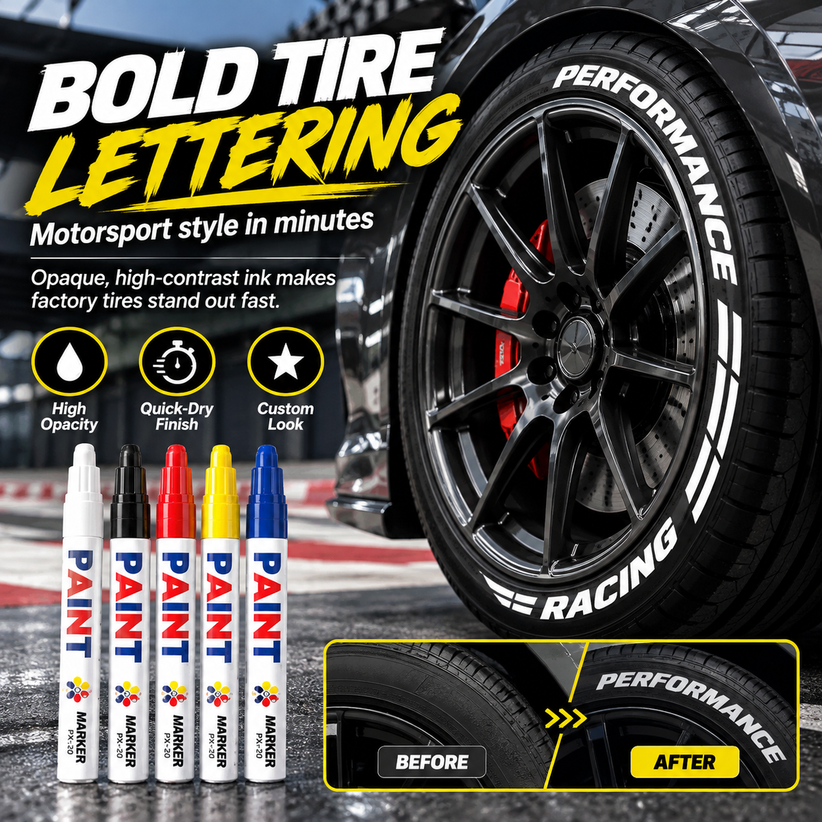 🏎️Wheel Armor – spesialmarkør for flere overflater på kjøretøy