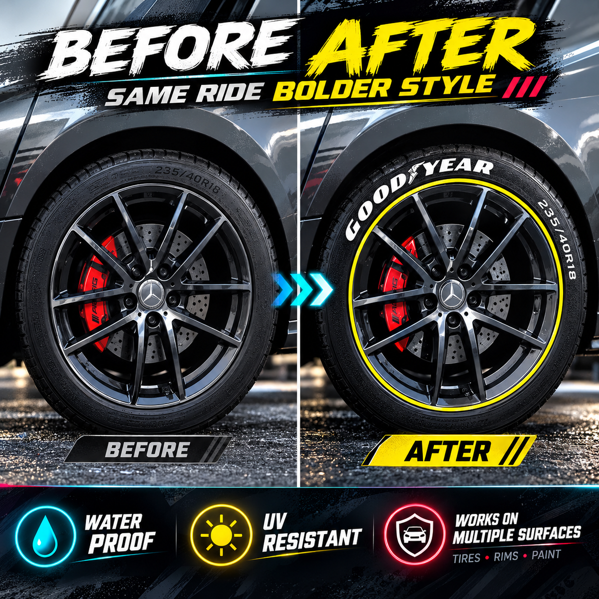 🏎️Wheel Armor – spesialmarkør for flere overflater på kjøretøy