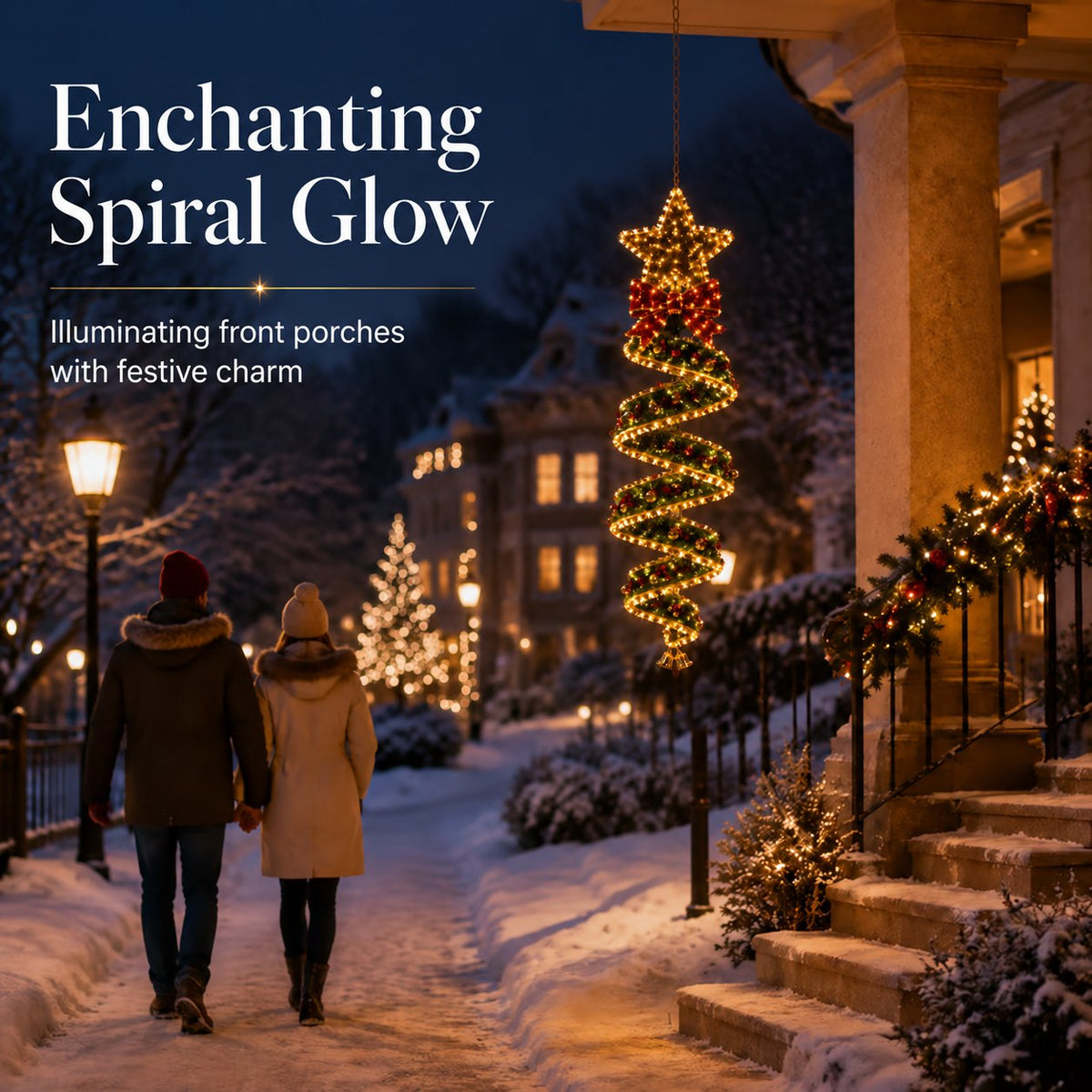 🎄Julemagisk spiralformet LED-lyskjede-kolleksjon