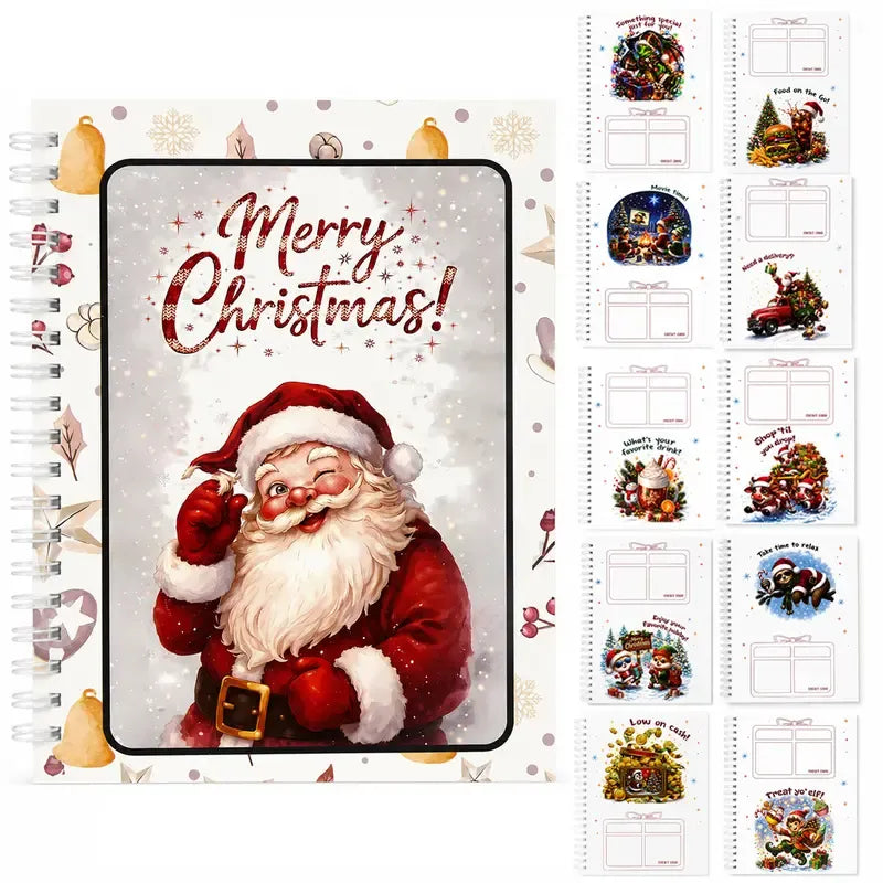 🔥🎁70 % RABATT!!! – Klar for julen! 🎅 Julekorthefte – 👍 DIY-hefte med spiralrygg til julekort