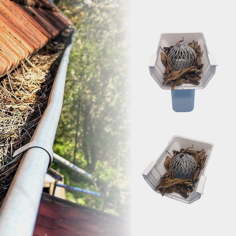🍂 Takrennefilter og nedløpsrørfilter i aluminium – forhindrer tilstopping av avløpssystemet i huset ditt på grunn av løv og skitt