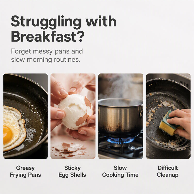 2026s bestselger 🥳🥚✨ Kjøp én, få én gratis! Mikrobølgeovns-eggkoker med to kamre – uten olje, rask tilberedning, laget av PP i næringsmiddelkvalitet, mange bruksområder. Det perfekte valget på travle morgener – en sunn frokost klar på få minutter! ⚡🍳