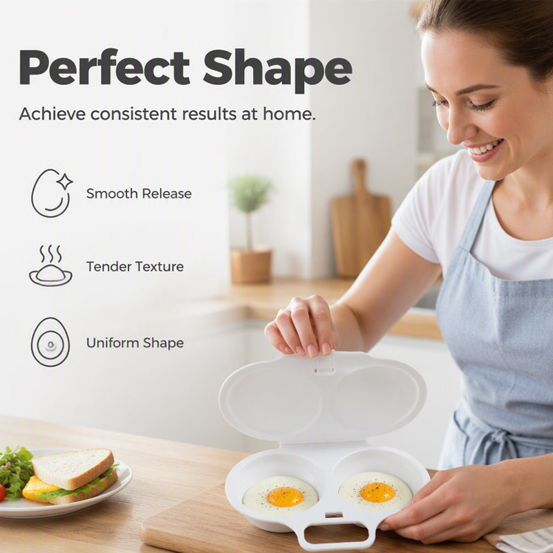 2026s bestselger 🥳🥚✨ Kjøp én, få én gratis! Mikrobølgeovns-eggkoker med to kamre – uten olje, rask tilberedning, laget av PP i næringsmiddelkvalitet, mange bruksområder. Det perfekte valget på travle morgener – en sunn frokost klar på få minutter! ⚡🍳