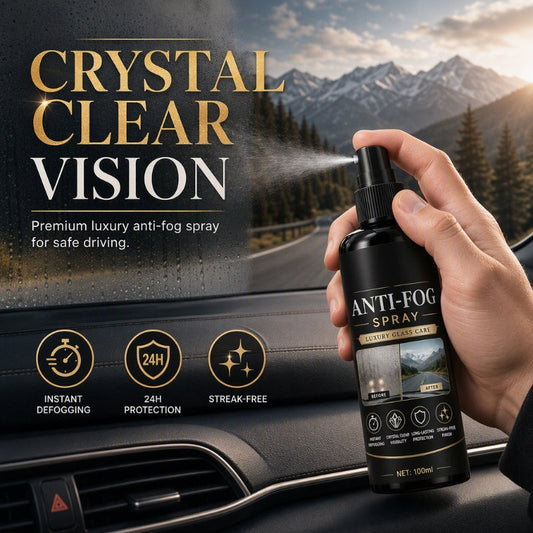 🚗Få 50 % rabatt nå! Antiduggspray for bilvinduer – Langvarig (24 timer) stripefri antiduggspray som umiddelbart gir klar sikt på frontruter, bakspeil og alle glassflater i bilen.