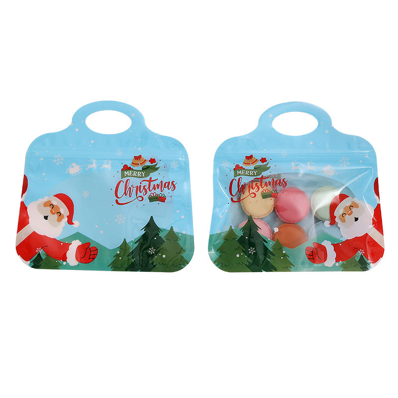 🎅Siste sjanse – 60 % rabatt! 🎁 Enkle å fylle og forsegle 🎄 Festlige godteposer med selvlukkende funksjon – motiv av julenisse og snømann | Kan lukkes på nytt, trygge for mat og perfekte til småkaker, sjokolade og små gaver ⛄