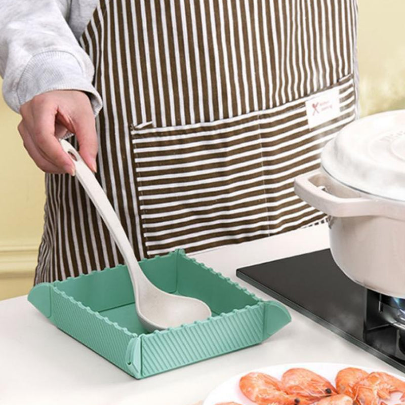 🎁I en begrenset periode: 49 % rabatt 🍳 Magnetisk gryteunderlag i silikon 🧲 | Sammenleggbart gryteunderlag og lite kjøkkenbrett